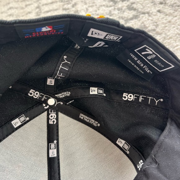 New York Yankees New Era 59FIFTY Fitted Baseball Hat Cap 7 5/8 - Picture 5 of 7